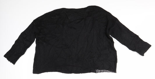 Womens UK Size S Capri Black Pullover Jumper