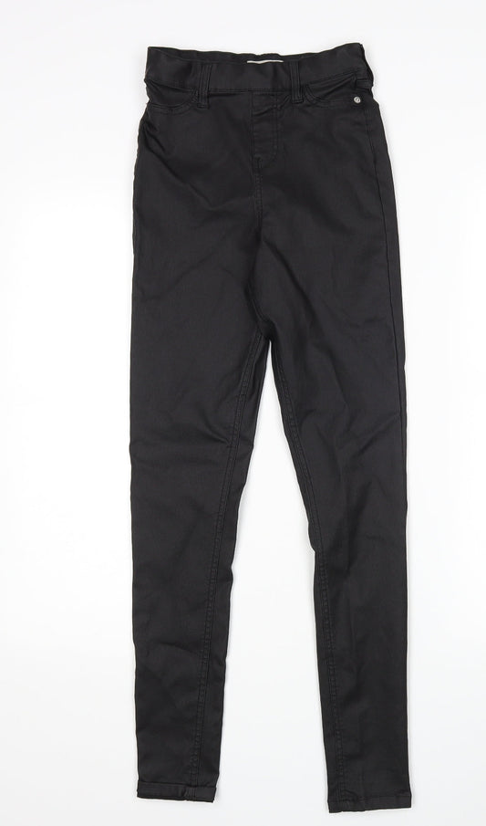 Additional front view of F&F women’s black skinny jeans, size UK 6, 28-inch leg