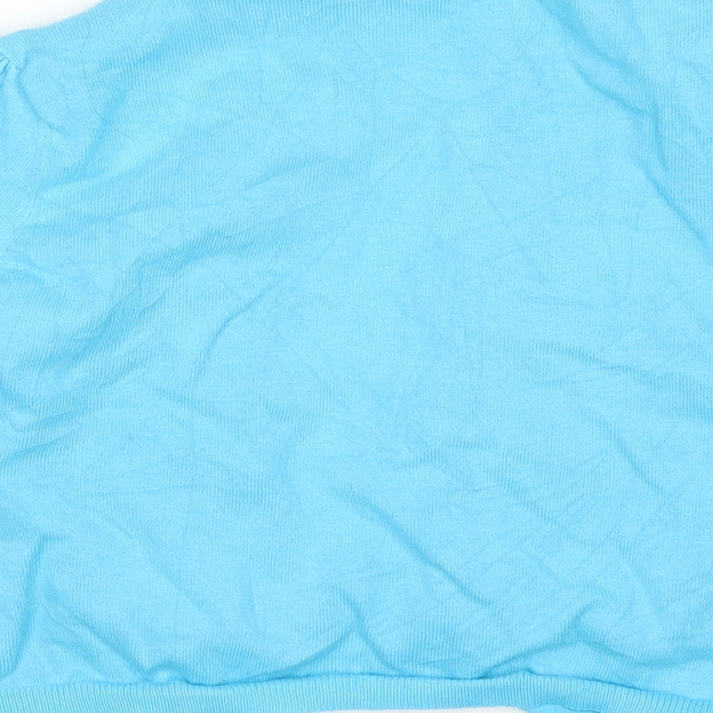 Womens UK Size 14 New Look Blue Cardigan Jumper