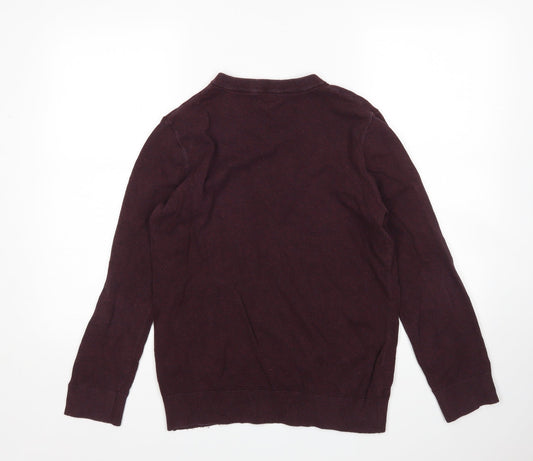 H&M Mens Purple Pullover Jumper Size S