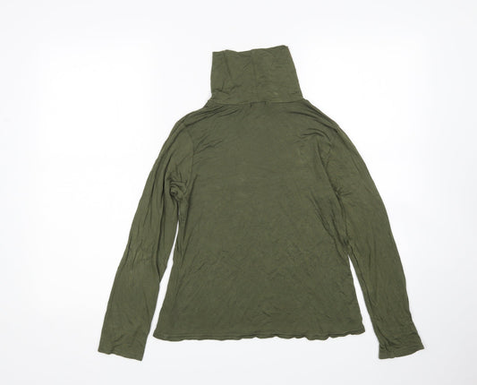 Boohoo Womens Green Basic T-Shirt Size 12