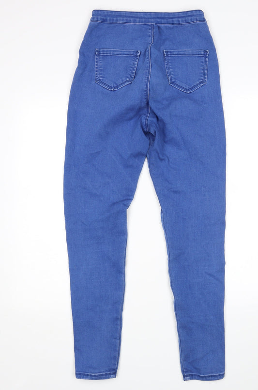 Missguided Womens Blue Skinny Jeans Size 10 L28 in