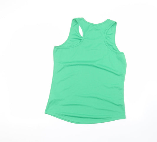 Awdis Womens Green Basic Tank Size L