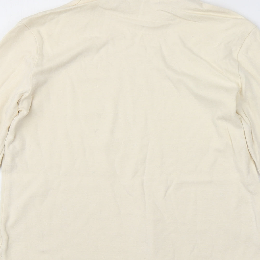 Womens UK Size Preworn Yellow Basic T-Shirt