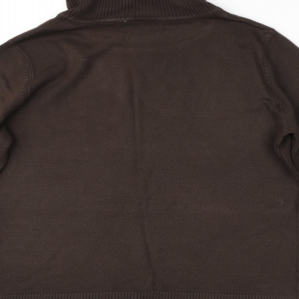 Womens UK Size Preworn Brown Pullover Jumper