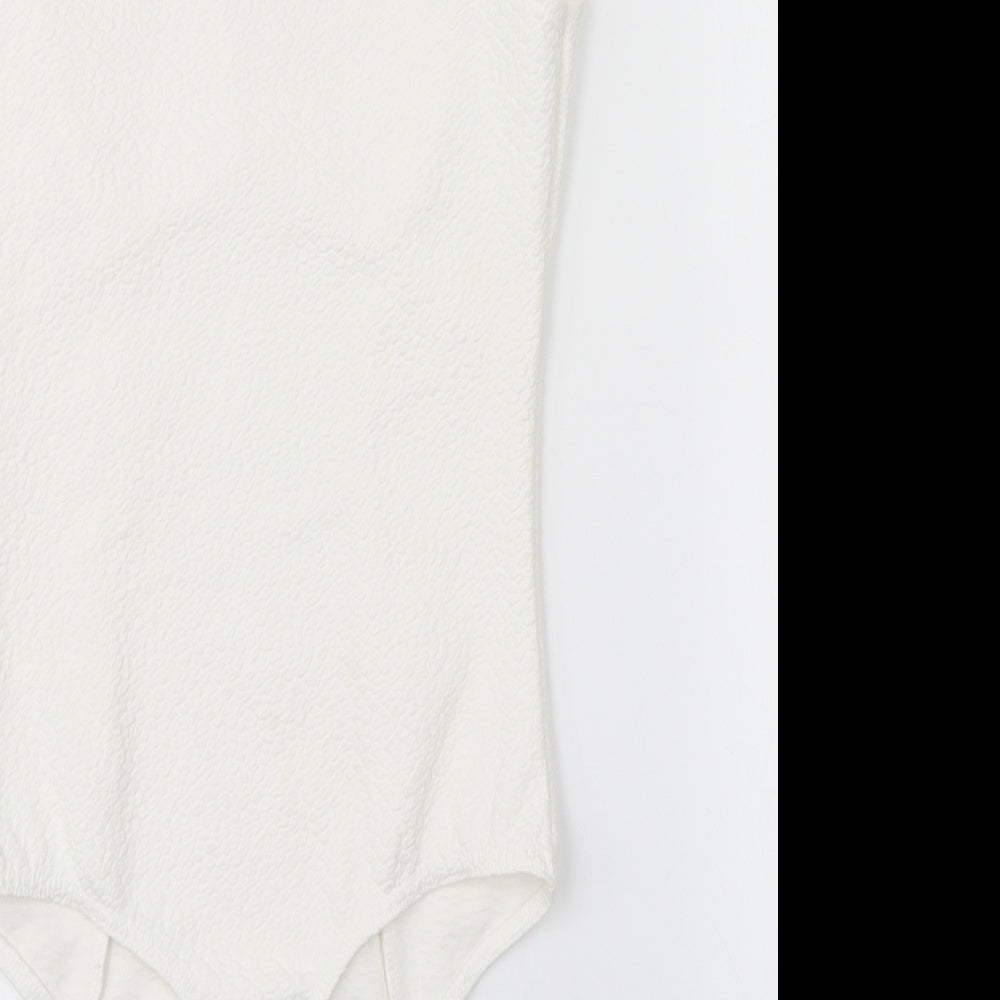 Missguided Womens White Unitard One-Piece Size 8