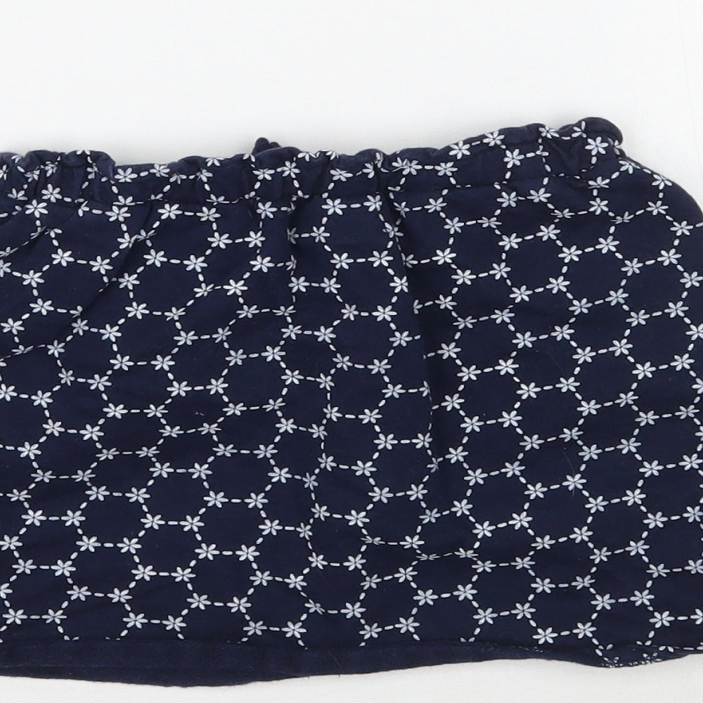 La Redoute Girls Blue Floral Mini Skirt Size 5-6 Years