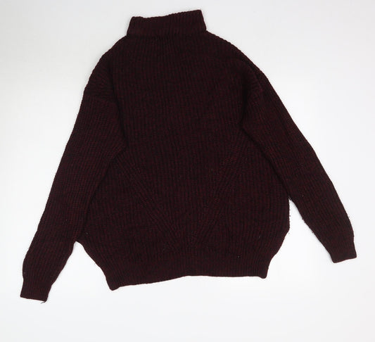 Peacocks Mens Red Knit Pullover Jumper Size M