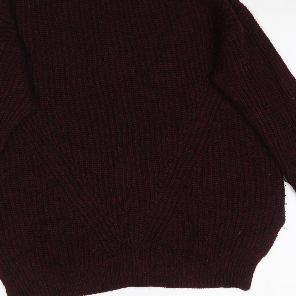 Peacocks Mens Red Knit Pullover Jumper Size M