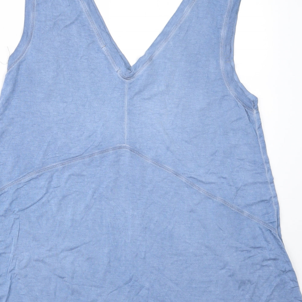 Cotton:On Womens Blue Geometric Top Pyjama Set Size XS