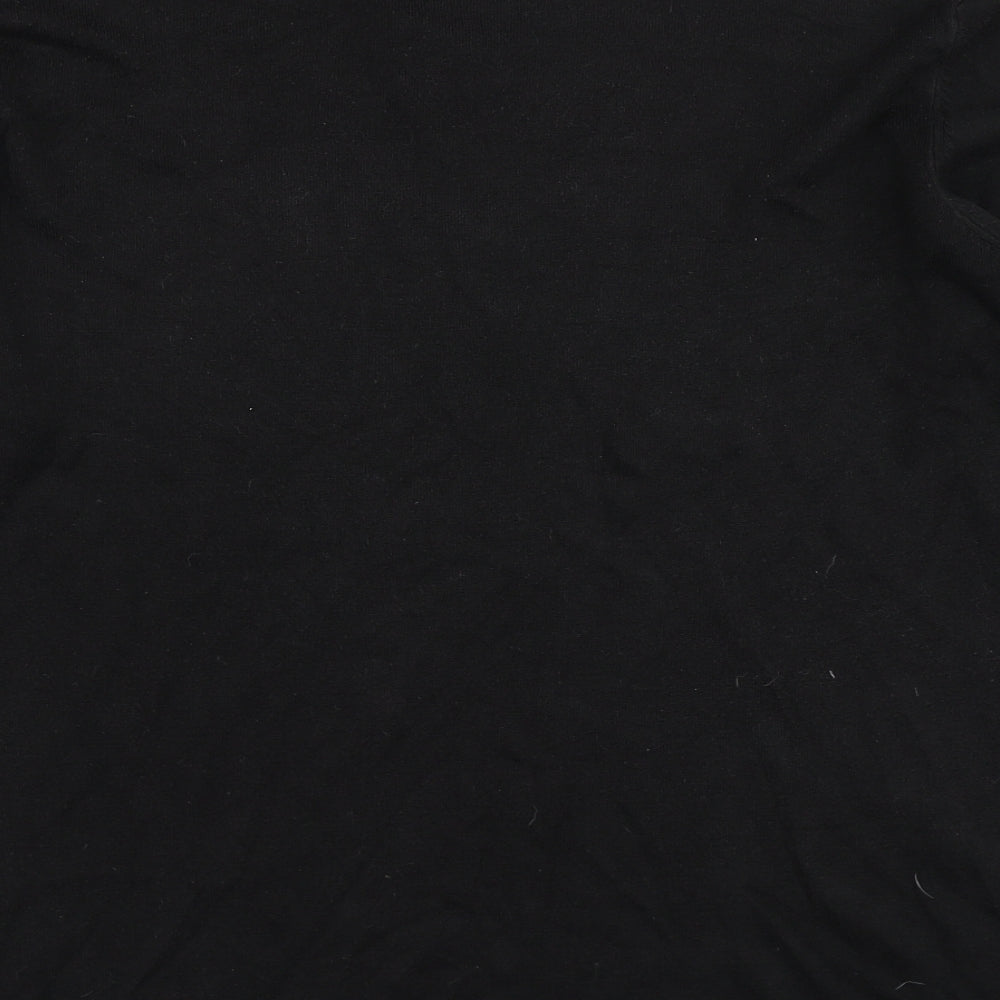 Brand and care label for George men’s black knit jumper, size XL