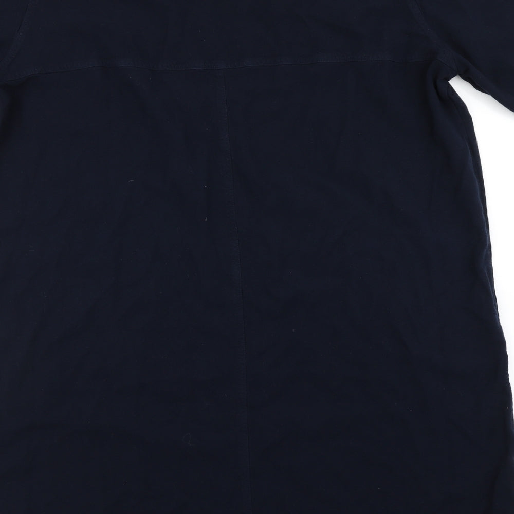 Brand and care label for Ann Harvey women’s blue a-line, size UK 18