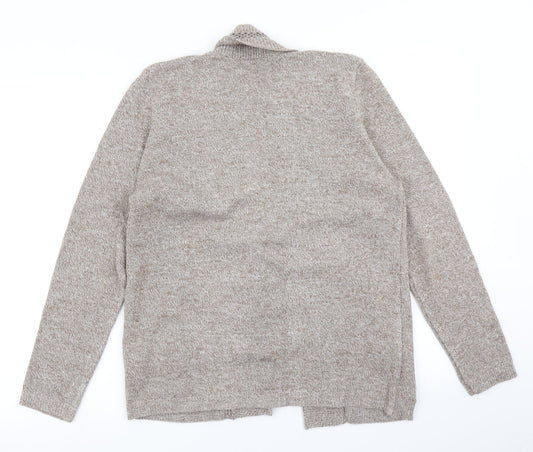 Envy Womens Brown Striped Knit Pullover Jumper Size M - With cardigan