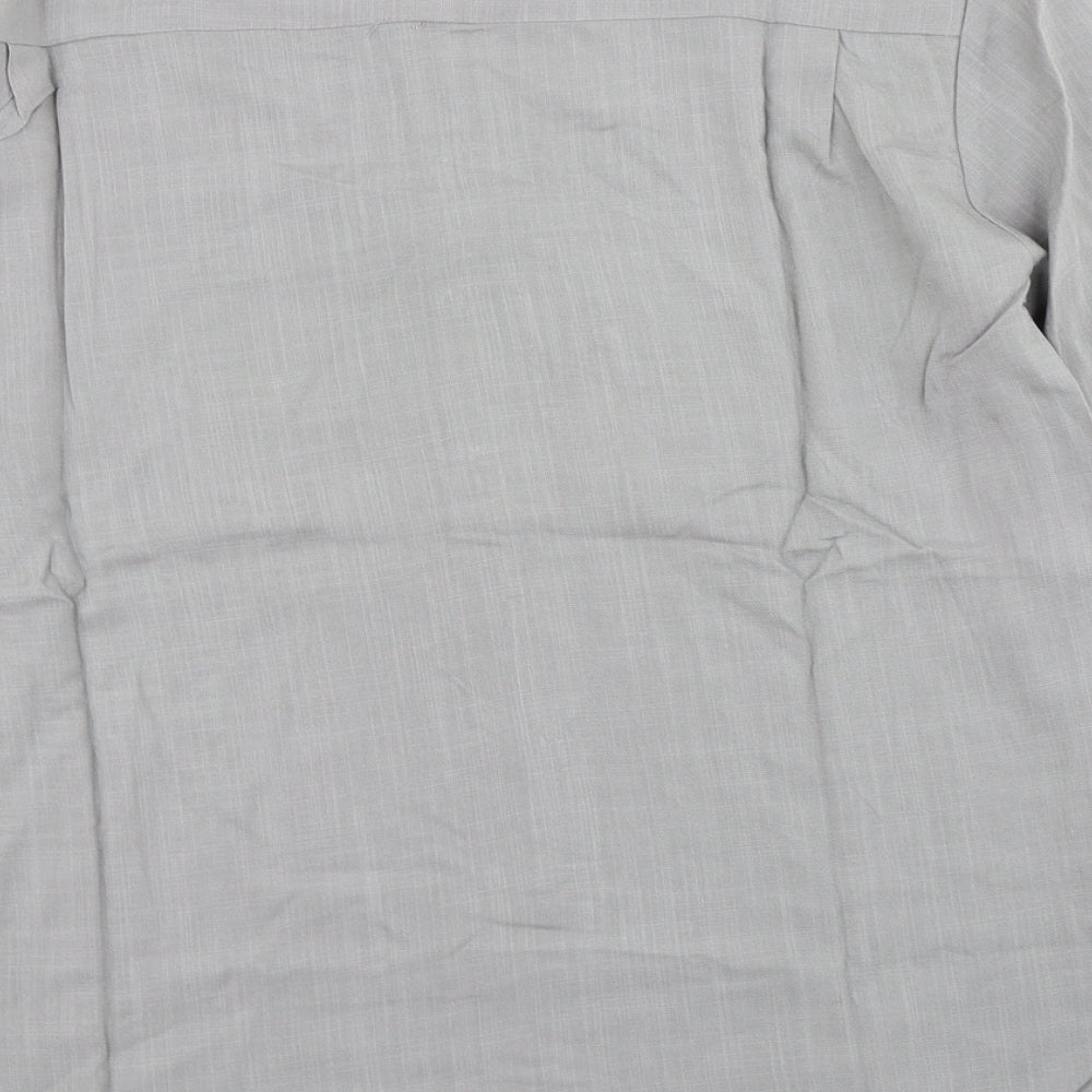 Reverb Mens Grey Button-Up Size S