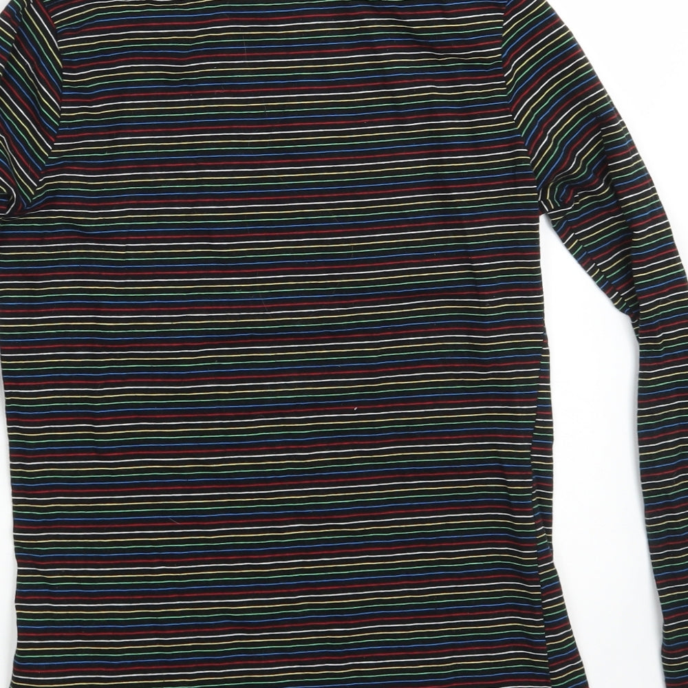 Primark Womens Black Striped Pullover Sweatshirt Size 10