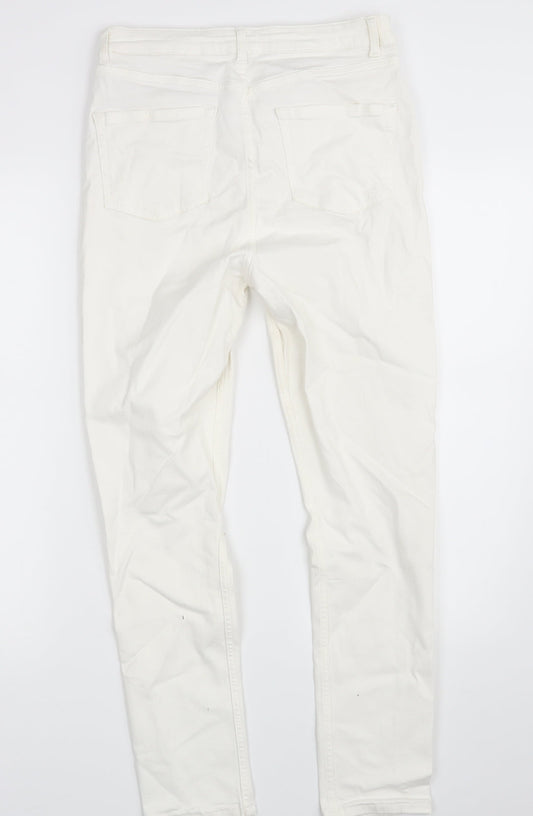 Topshop Womens Ivory Denim Skinny Jeans Size 32 in L32 in