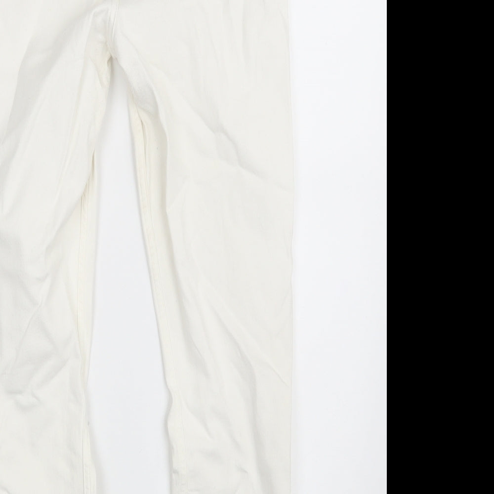 Topshop Womens Ivory Denim Skinny Jeans Size 32 in L32 in