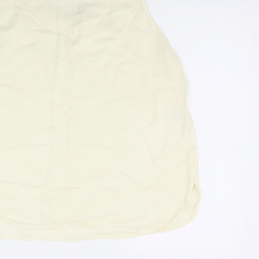 Nightingales Womens Yellow Basic Tank Size L