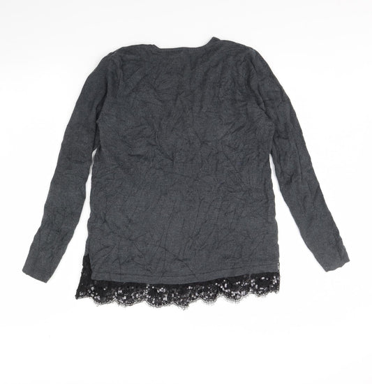 Gerry Weber Womens Grey Pullover Jumper Size 12