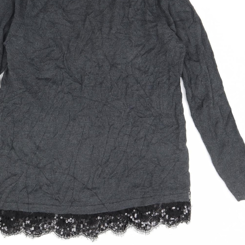 Womens UK Size 12 Gerry Weber Grey Pullover Jumper