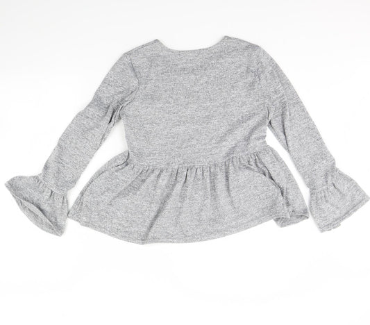 Boohoo Womens Grey Pullover Jumper Size 8