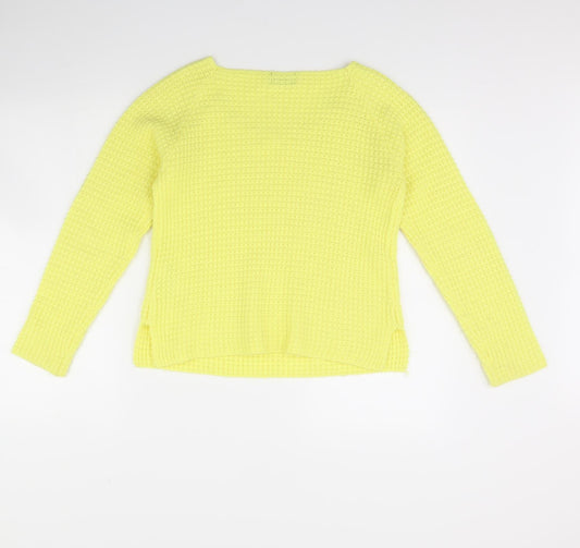 Womens UK Size XS Vera Moda Yellow Pullover Jumper