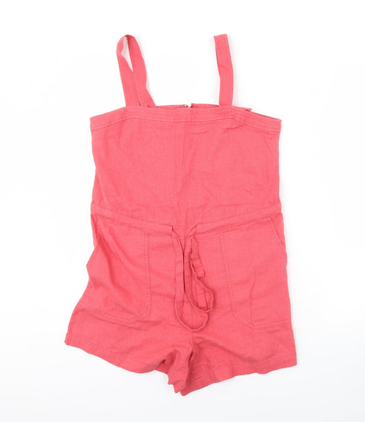Womens UK Size 4 Gap One-Piece Pink Playsuit