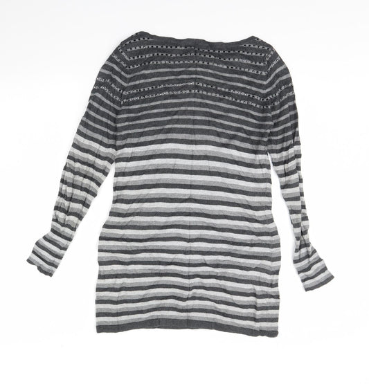 Womens UK Size 10 M&s Grey Pullover Jumper