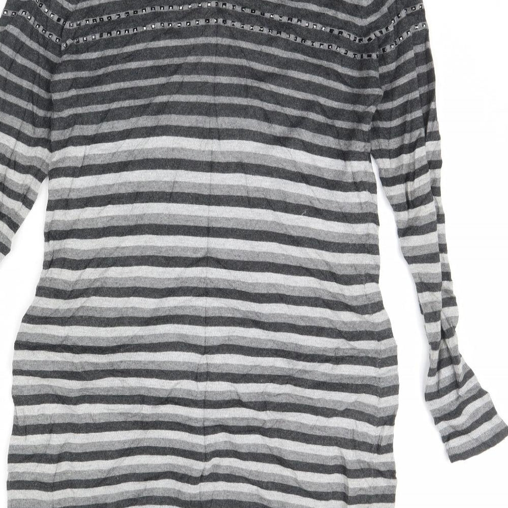 Womens UK Size 10 M&s Grey Pullover Jumper