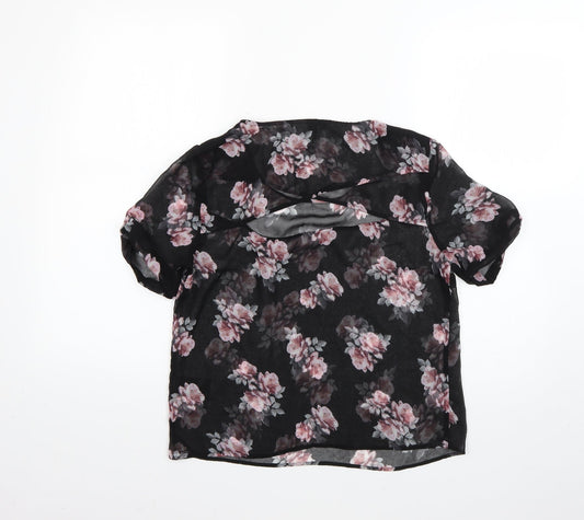 Womens UK Size 10 H&M Multicoloured Basic Blouse