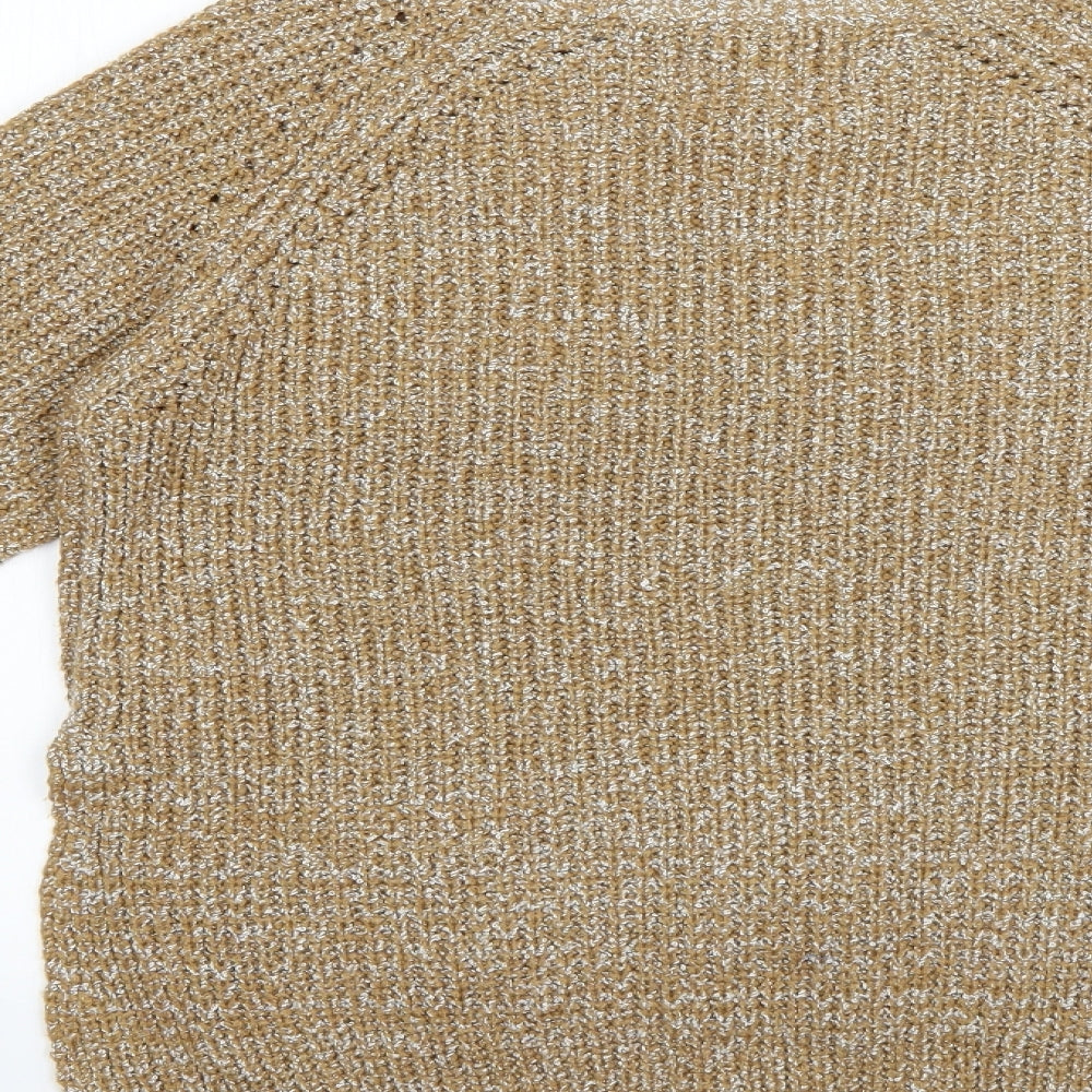 Womens UK Size M Matalan Brown Pullover Jumper