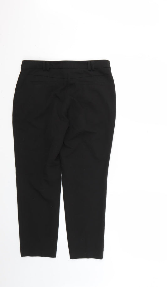 Topshop Womens Black Trousers Size 10 L23 in