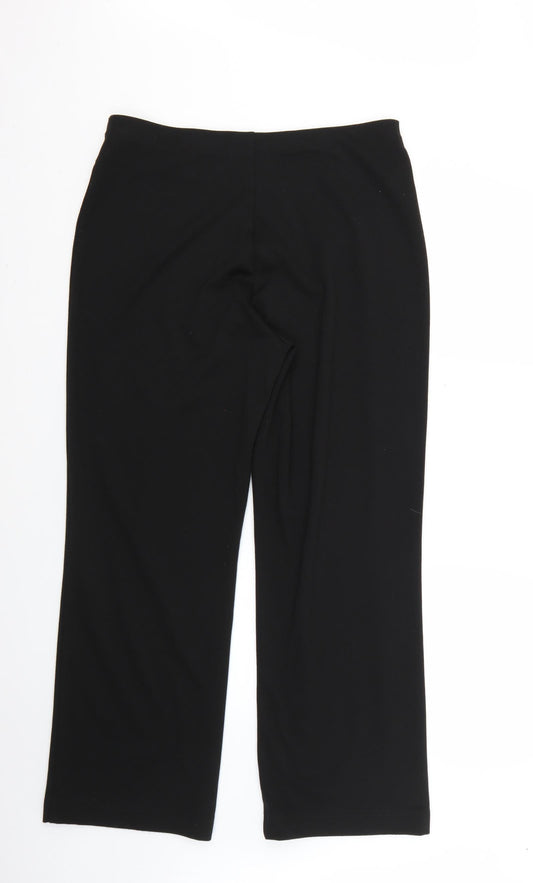 Womens UK Size 16 isle Regular Fit Black Trousers