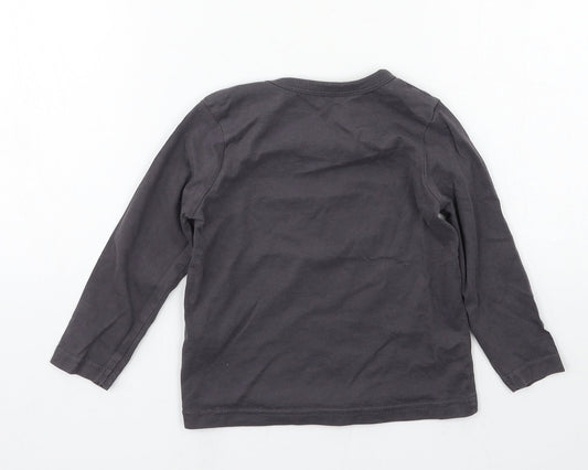 George Boys Grey Jersey Basic T-Shirt Size 18-24 Months - Daddys Bestie