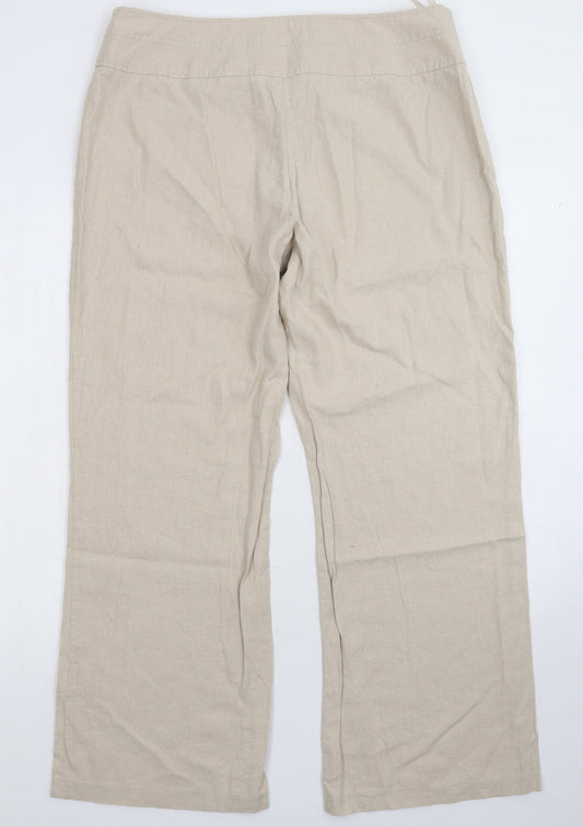 Womens UK Size 16 Debenhams Regular Fit Grey Trousers