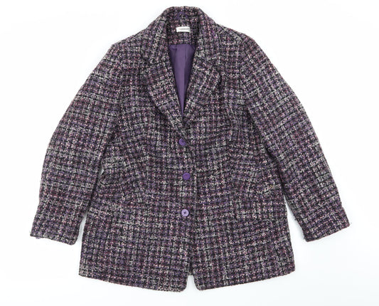 Womens UK Size 16 Damart Multicoloured Overcoat