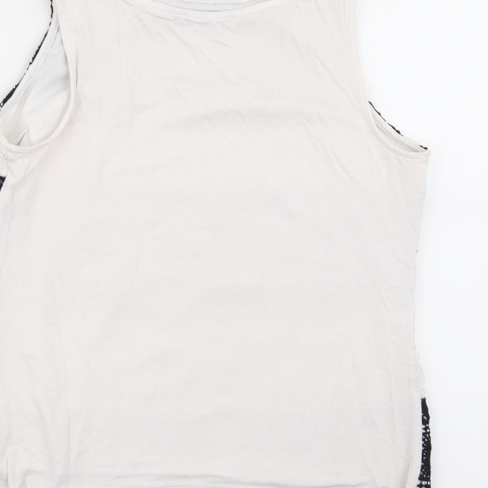 Womens UK Size S Oasis Multicoloured Basic Tank