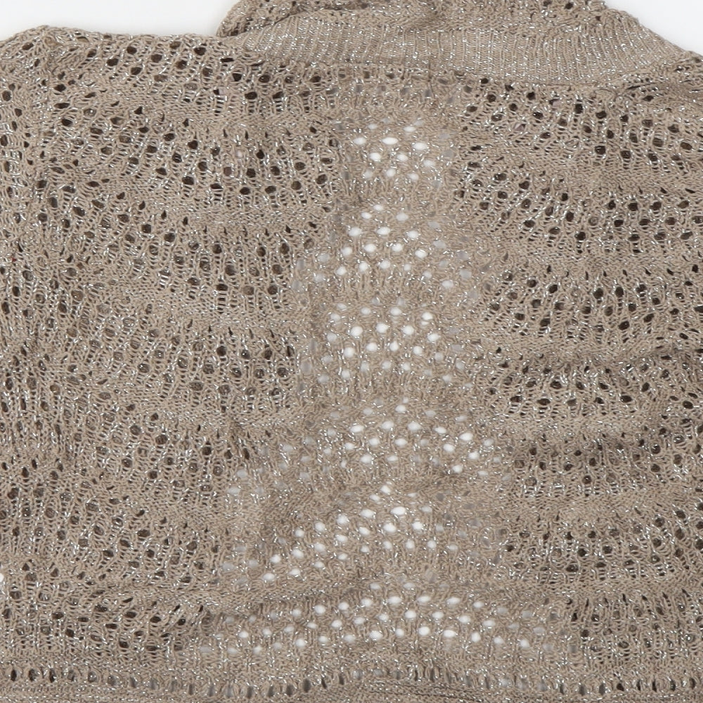Womens UK Size 12 Soon Brown Cardigan Jumper