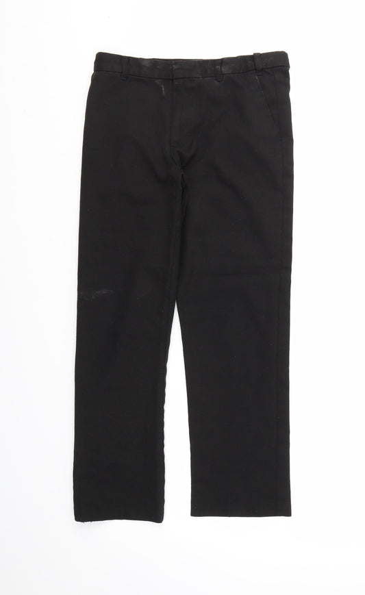 George Boys Black Capri Trousers Size 9-10 Years