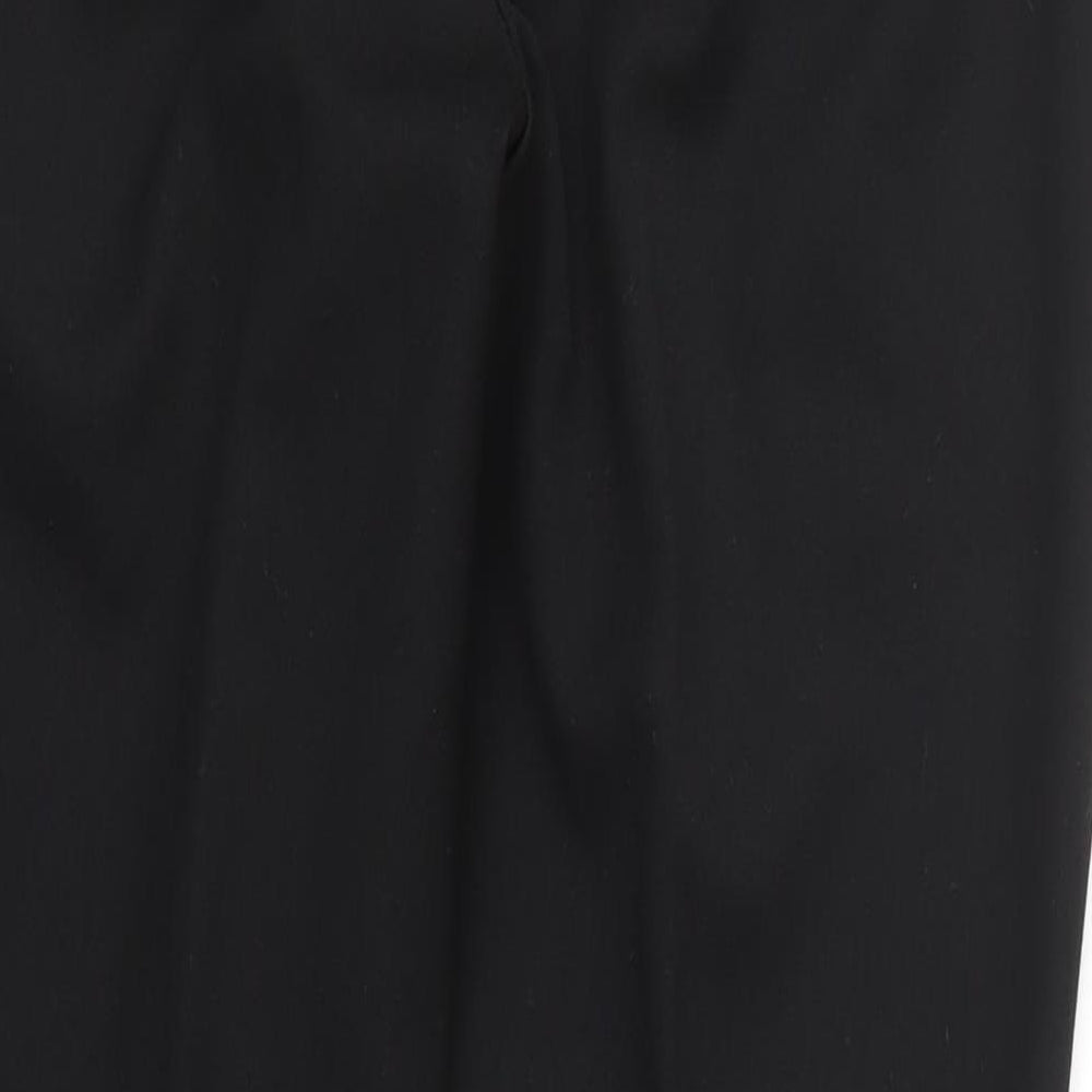 Womens UK Size 12 NEXT Regular Fit Black Trousers