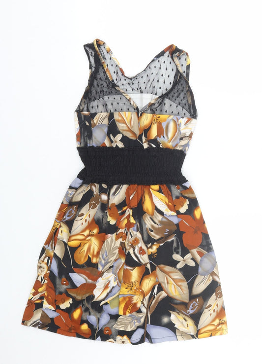 Cutie Womens Multicoloured Floral Tank Dress Size S