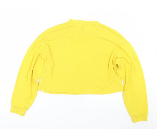 Womens UK Size M H&M Yellow Pullover Jumper