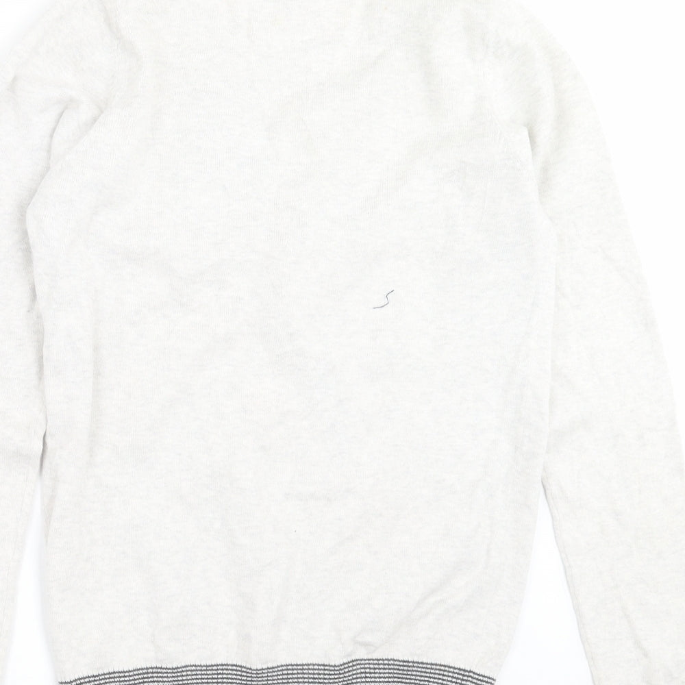 NEXT Mens Grey Knit Cardigan Jumper Size XS