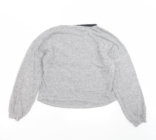 Womens UK Size S New Look Grey Pullover Jumper