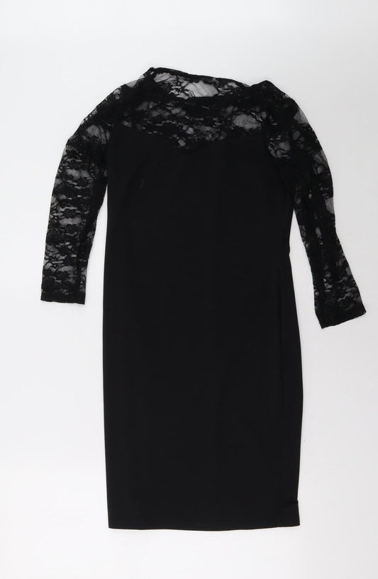 Additional front view of F&F women’s black a-line, size UK 6
