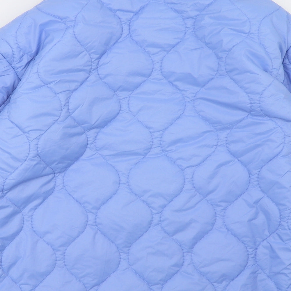 Primark Womens Blue Pea Coat Jacket Size 2XS