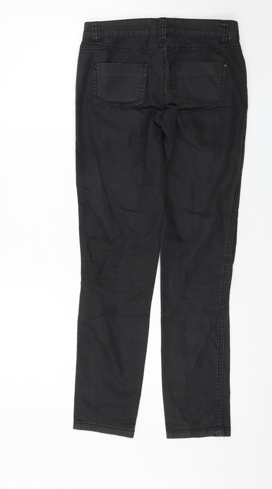 F&F Womens Black Skinny Jeans Size 6 L28 in