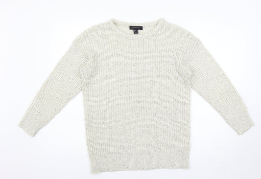 Womens UK Size 10 Atmosphere White Pullover Jumper