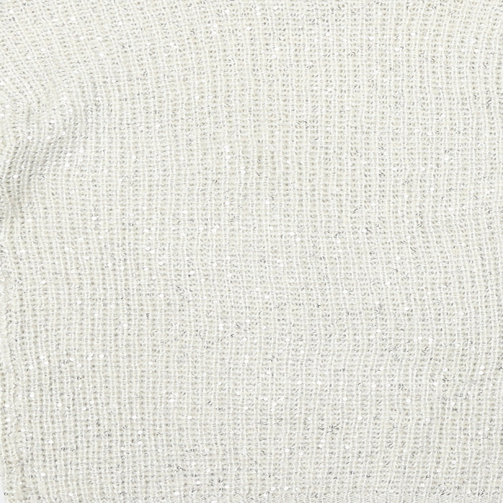 Womens UK Size 10 Atmosphere White Pullover Jumper