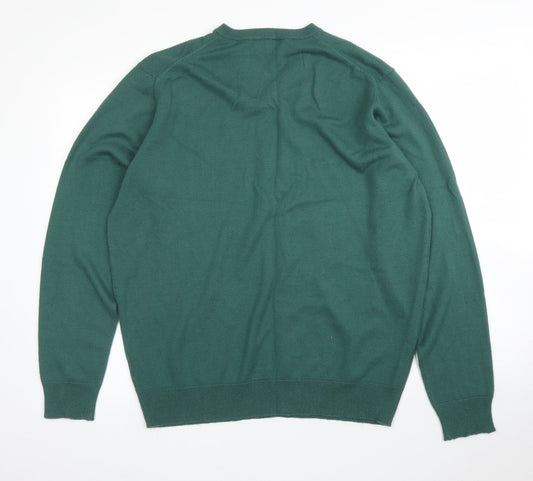 EWM Mens Green Pullover Jumper Size XL
